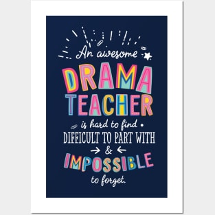 An awesome Drama Teacher Gift Idea - Impossible to Forget Quote Posters and Art